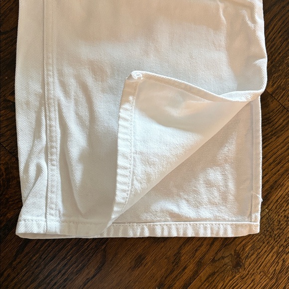 H&M 100% Cotton White Straight-Leg Jeans — High-Rise Casual Youth 14 Euro 152cm - Picture 7 of 7